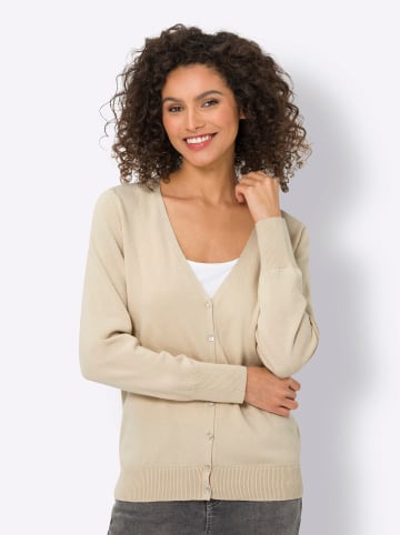 Heine Feinstrickjacke in sand