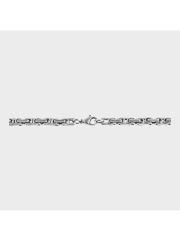 Adeliás Unisex Halskette – Königskette aus Edelstahl 60 cm in silber