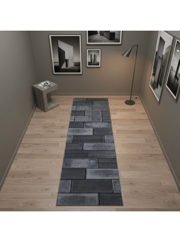 KADIMA DESIGN Teppich Kurzflor Waschbar Steine INN Strapazierfähig OEKO-TEX