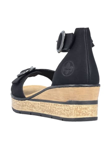 rieker Keilsandaletten in Schwarz
