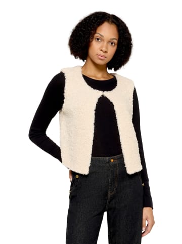 CARTOON Strickweste mit Rundhalsausschnitt in cream