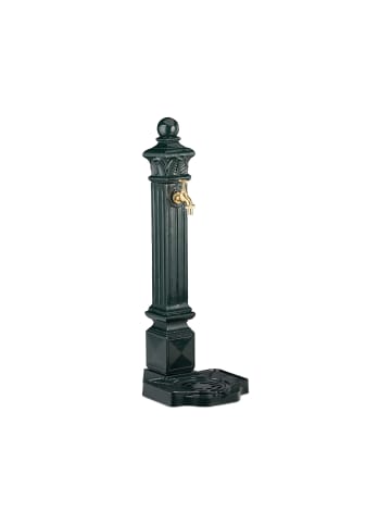 relaxdays Standbrunnen in Dunkelgrün - (B)28 x (H)80 x (T)32 cm