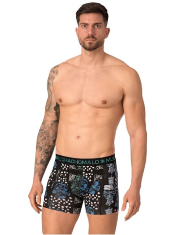 Muchachomalo 2er-Set: Boxershorts in Solid/Solid/Multicolor/Solid