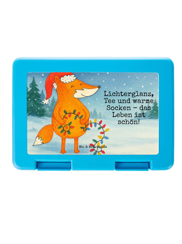 Mr. & Mrs. Panda Brotdose Fuchs Weihnachten Design mit Spruch in Weiß