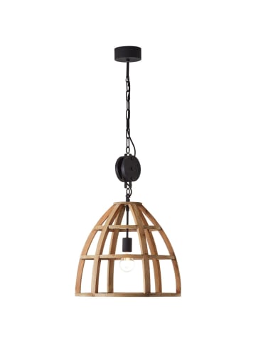 Brilliant Pendelleuchte 47cm Matrix Nature ⌀ 47 cm in antik holz/schwarz korund