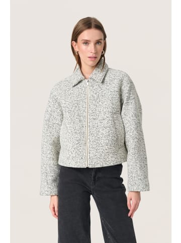 Soaked in Luxury Jacke SLSibyll Baggy fit in White and Black Melange