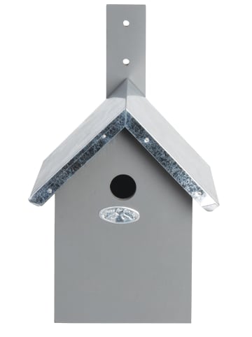 Esschert Design Vogelhaus in grau/silber