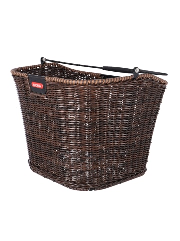 KLICKfix Vorderradkorb "Structura" in braun