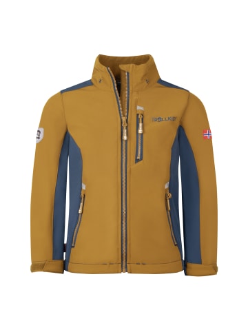 Trollkids Softshelljacke Balestrand in bronze/blue