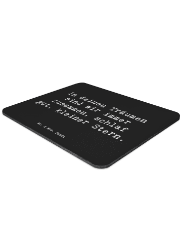 Mr. & Mrs. Panda mousematte Spruch Alleine schlafen lernen mit S... in Schwarz