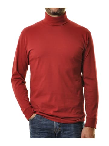 Ragman Langarm-T-Shirt in rot