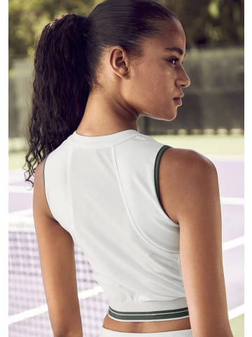 LASCANA ACTIVE Crop-Top in Offwhite