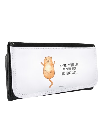 Portemonnaie Katze Umarmen mit Spruch in Weiß
