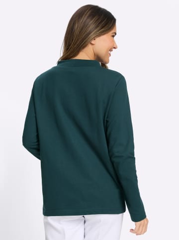 Sieh an! Sweatshirt in petrol-schwarz-bedruckt