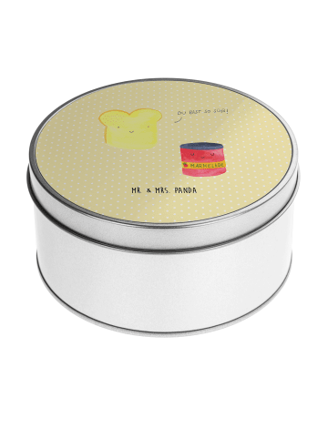 Mr. & Mrs. Panda runddose Toast Marmelade ohne Spruch in Gelb Pastell