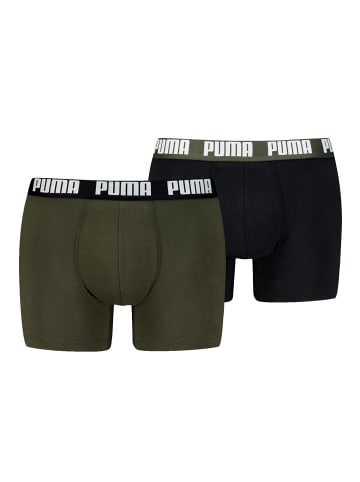 Puma Boxershort 2er Pack in Schwarz/Grün