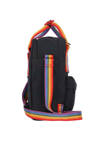 FJÄLLRÄVEN Kanken Rainbow Sling Umhängeriemen 15 cm in black-rainbow pattern