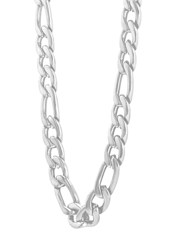 Adeliás Unisex Halskette – Figarokette aus Edelstahl in silber