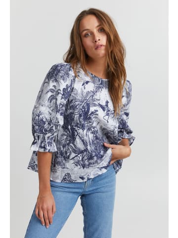 PULZ Jeans Shirtbluse in blau