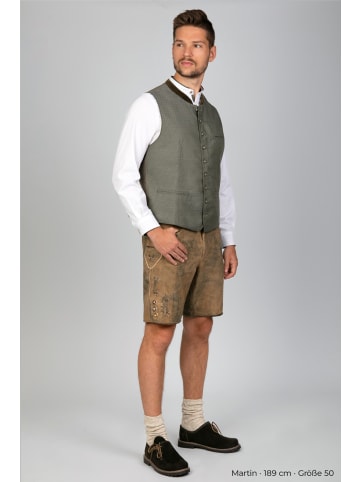 Edelnice Kurze Wildbock Lederhose Paul in braun