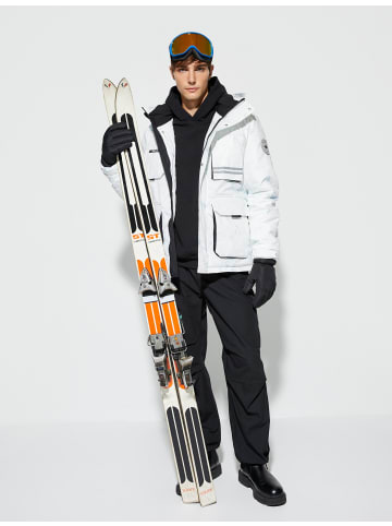 KOTON Jacke Anorak in Grau Melange Gemustert