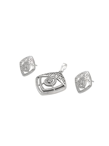 NAEMI Women Jewelry Set in Silver