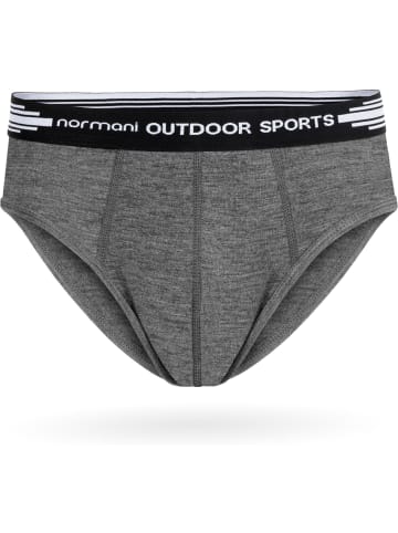 Normani Outdoor Sports 3er Pack Herren Merino Slip in Grau