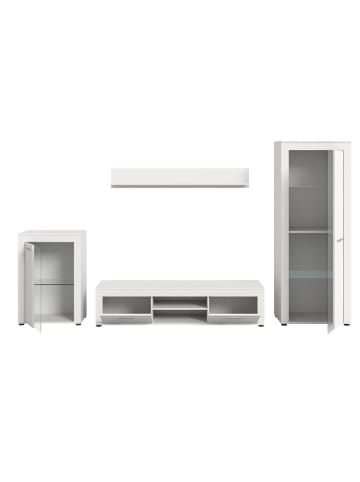 ebuy24 Regalsystem Jam (4-teilig) Weiß 169 x 35 cm