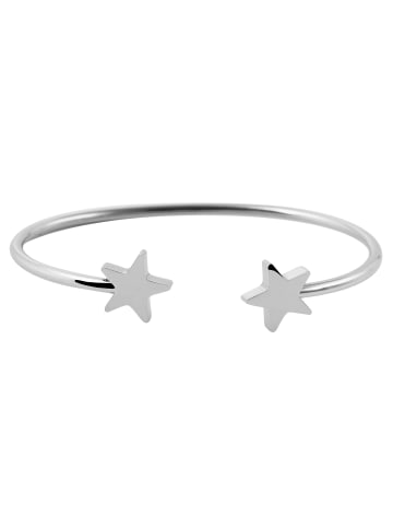Adeliás Damen Armband – Armreif aus Edelstahl Ø 6,2 cm cm in silber