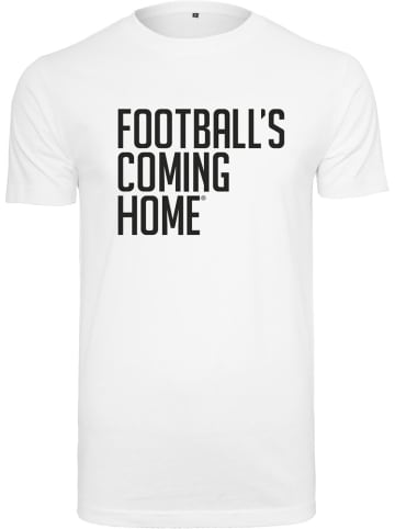 Merchcode T-Shirt "Footballs Coming Home Logo Tee" in Weiß