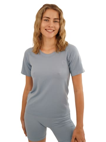 Stark Soul® Sport Shirt Damen Racer - Seamless Laufshirt in skyblue