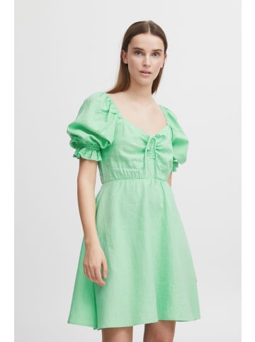 b.young Blusenkleid BYFALAKKA SHORT DR - 20812975  Dress aus Leinenmix in Grün