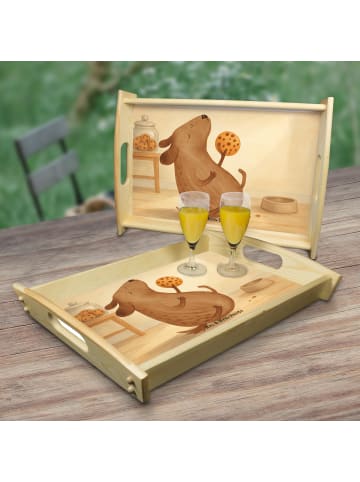 Mr. & Mrs. Panda tablett für bett Hund Keks Design ohne Spruch in Weiß