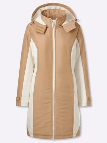 Sieh an! Mantel in camel-champagner