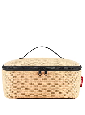 Reisenthel thermo coolerbag M - Brotzeitbox 28 cm (twist powder blue) in raffia black