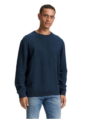 Tom Tailor Pullover STRUCTURED CREWNECK KNIT in Blau