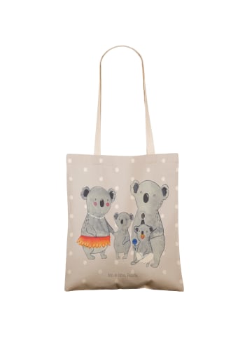 Mr. & Mrs. Panda Tasche Koala Familie ohne Spruch in Grau Pastell