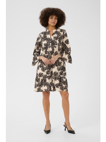 CULTURE Kleid CUdebora Loose fit in Black Palm Leaves
