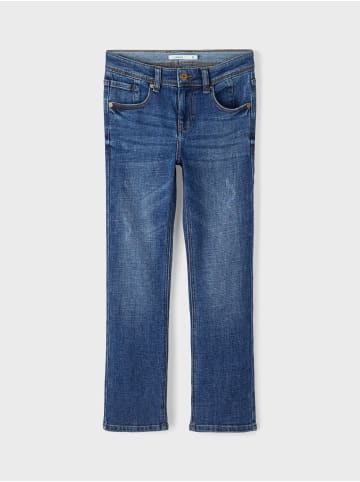 name it Straight Leg Denim Jeans mit verstellbarem Bund NKMSILAS in Dunkelblau