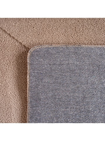 KADIMA DESIGN Teppich Kurzflor Waschbar Geometrisch LAVAREDO Strapazierfähig in Beige
