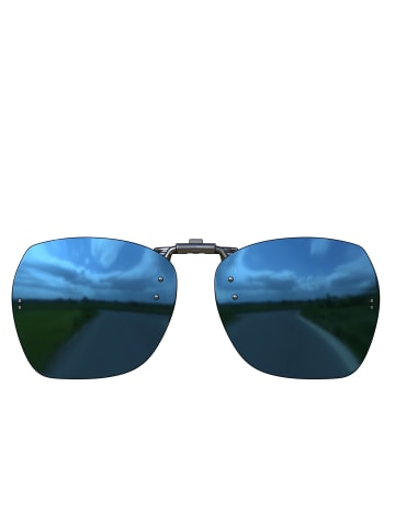 BEZLIT Clip On Sonnenbrille in Blau Verspiegelt