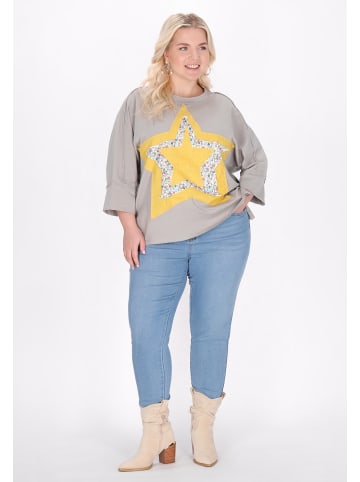 IZIA Women Plus Size Sweatshirt in Grey