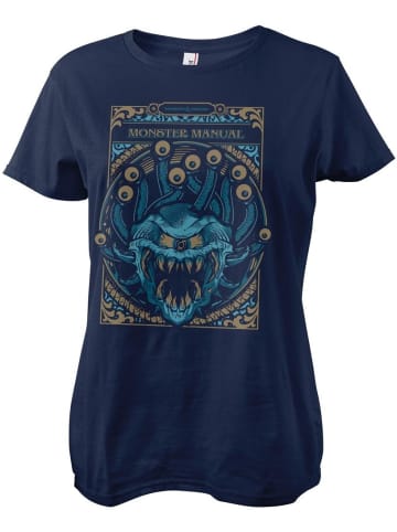 Dungeons And Dragons Shirt "D&D Monsters Manual Girly Tee" in Blau