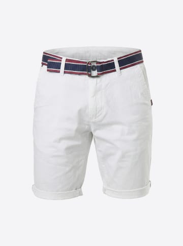 KOROSHI Regular nautische farb baumwoll-chino in weiß