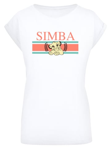F4NT4STIC T-Shirt Disney König der Löwen Simba Stripes in weiß