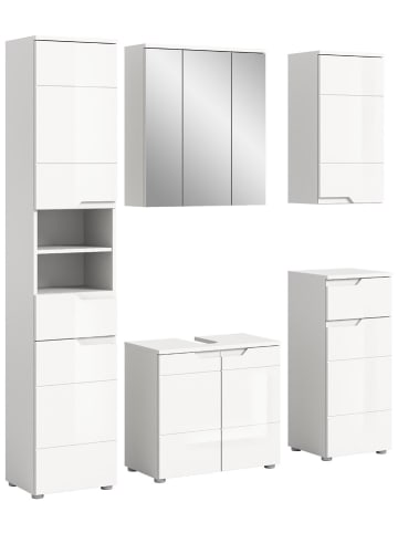 ebuy24 Badmöbelset Solero Weiß 169 x 34 cm