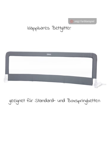 fillikid Bettgitter Emma klappbar für Standart & Boxspringbetten in grau