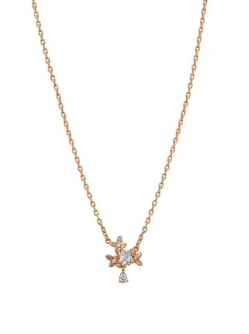 faina Women Chain Necklace in Rose Gold