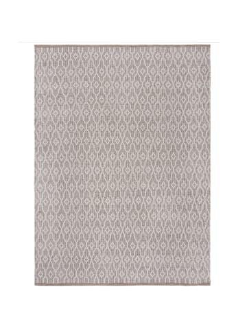 KADIMA DESIGN Teppich Wolle Handgewebt ROTHER Diamant Muster Wohnzimmer Modern in Beige