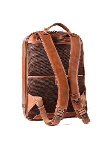 Jekyll & Hide Business-Rucksack Leder 42 cm Laptopfach in colt